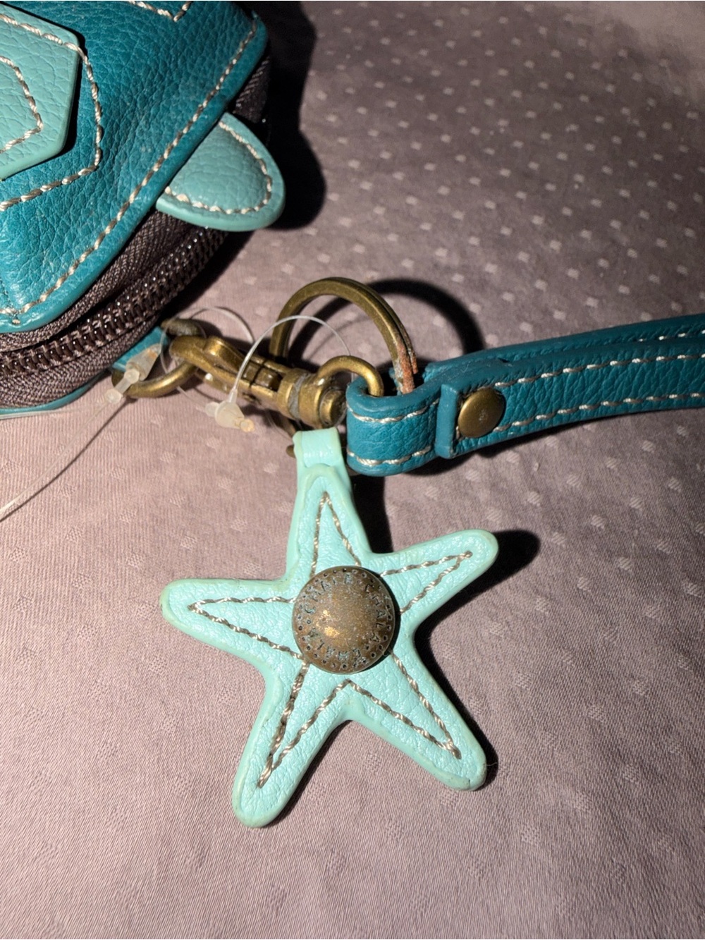 NWT Chala Sea Turtle RFID Cute-C Wallet Wristlet Teal Turquoise Card Holder - Picture 4 of 7